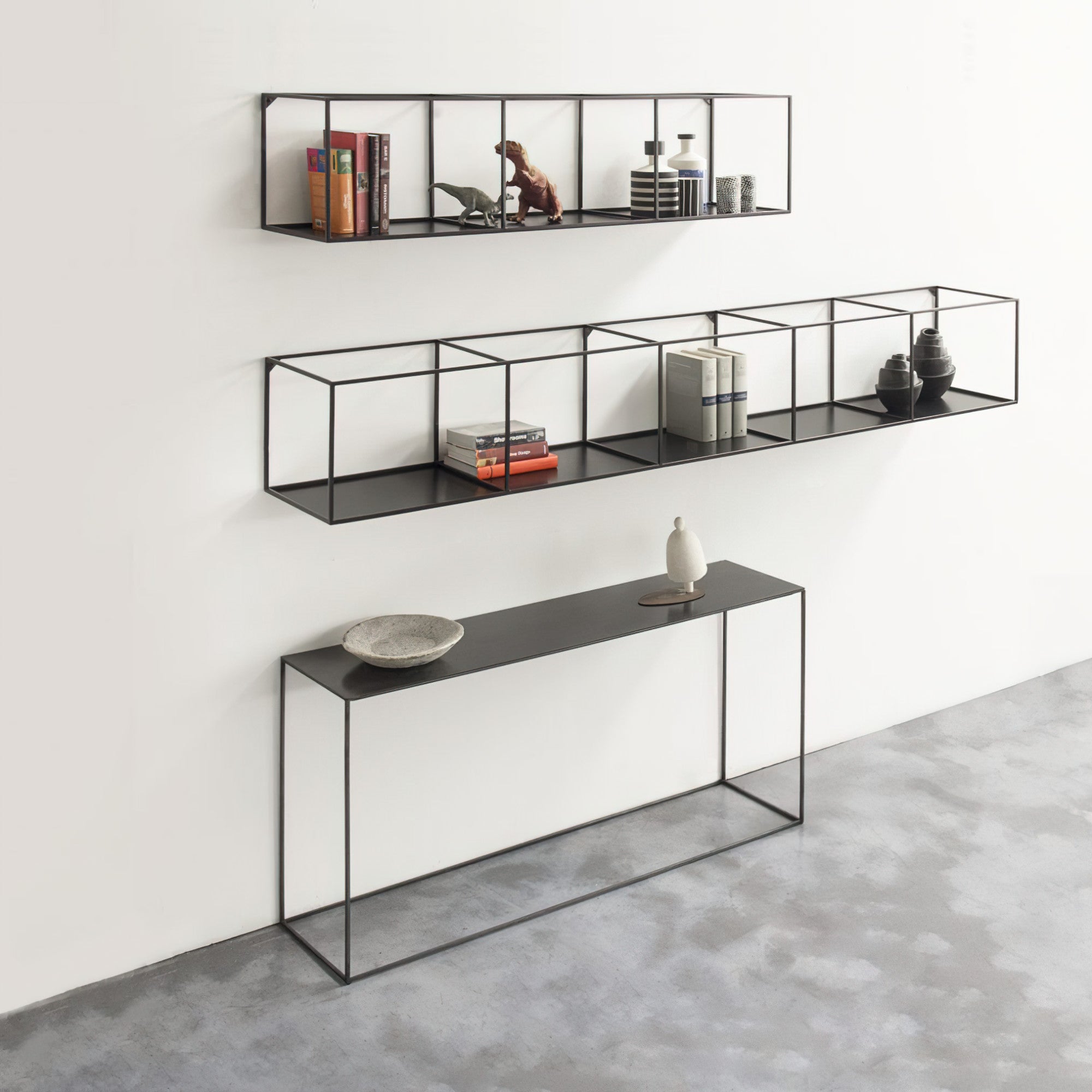 Slim Irony 651 Bookcase - Copper Black-3