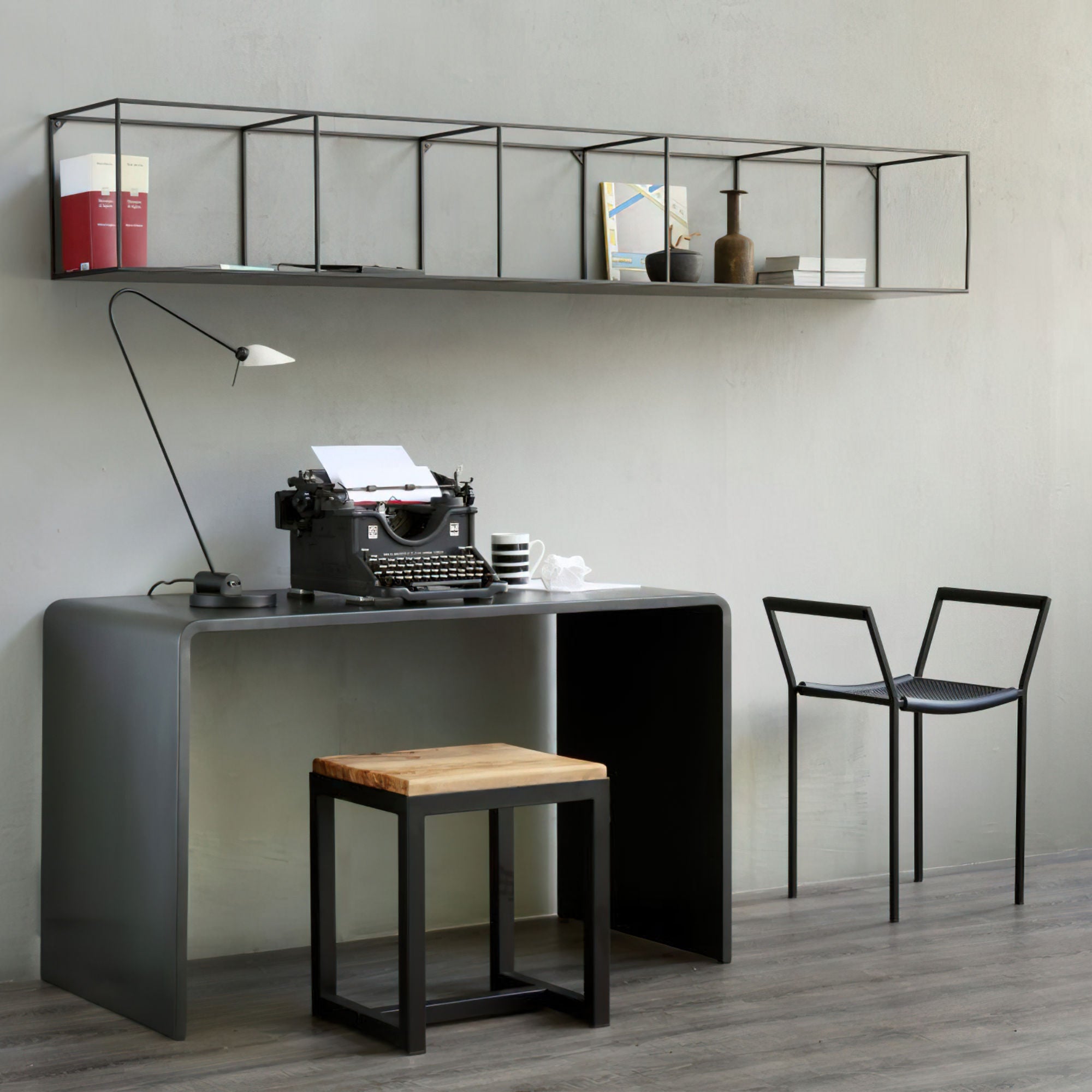 Slim Irony 652 Bookcase - Copper Black-4