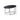 طاولة منخفضة من إيروني بيضاوية 681-CB - أسود نحاسي