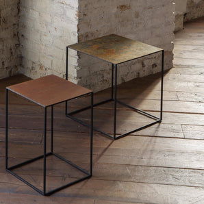 Slim Up 616-R Low Table - Copper Black/Artistic Rusty