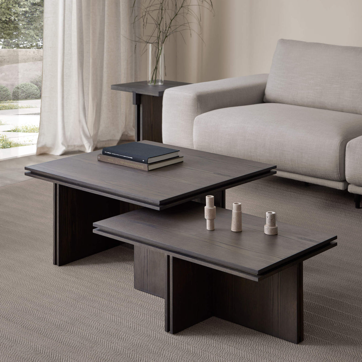 Two Slot Table Kendo - Slot SLOT-88 Coffee Table - Black Stained Ash – Designitch
