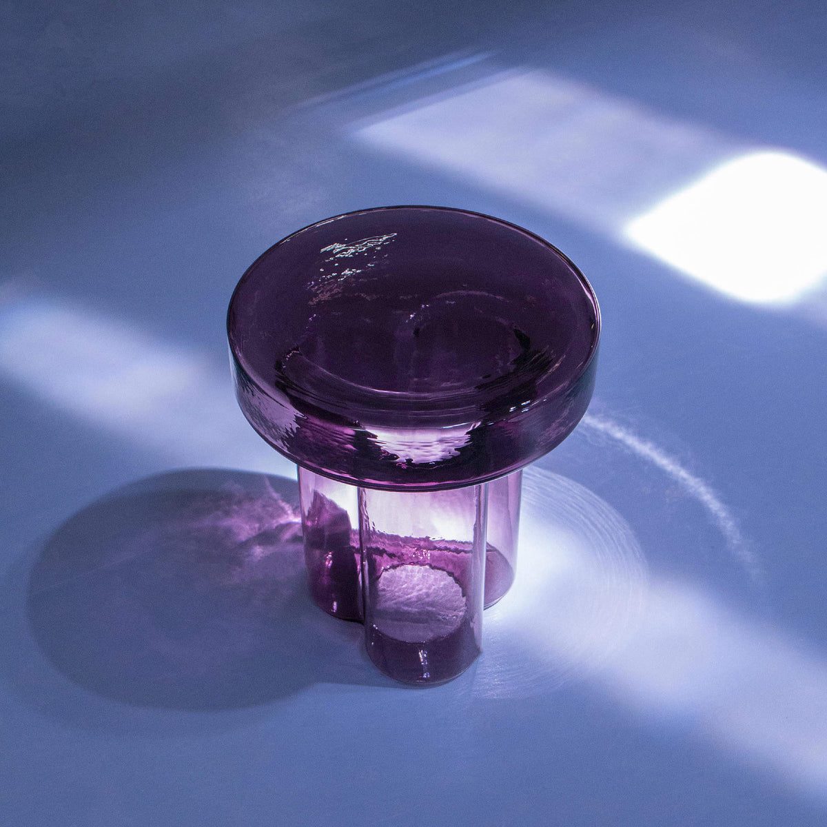 Soda Side Table – 38x45 / Glass (Amethyst Blown)-3