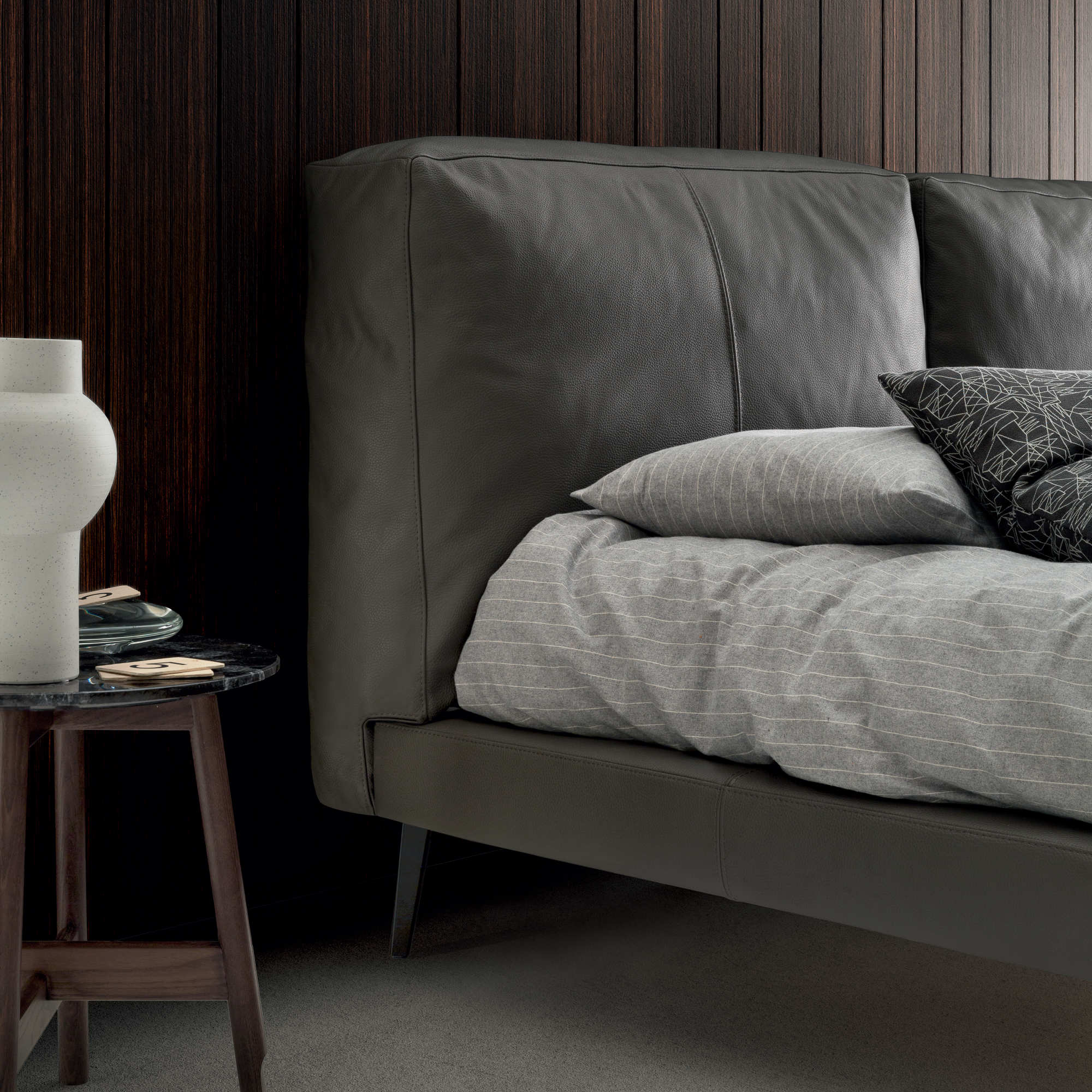 Sound 180 Bed - Light Brown (ME11)/Fabric M (Medley 002)-3