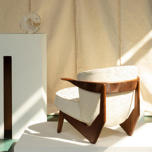 Sova Lounge Chair - Walnut Oil/Fabric (Baru 0200)