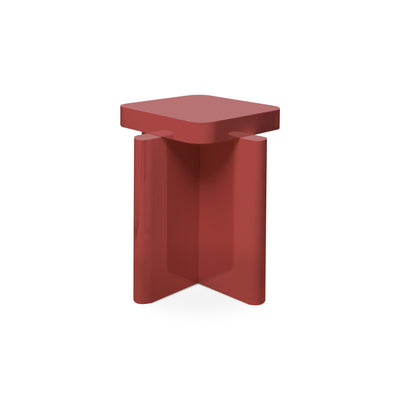 Spina T1.1 Side Table - Dusty Red