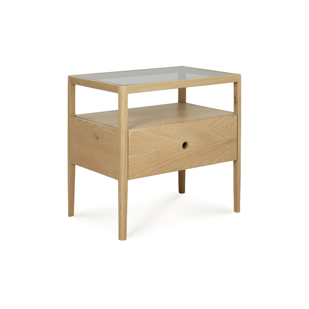 Spindle 51245 Bedside Table - Oak-1