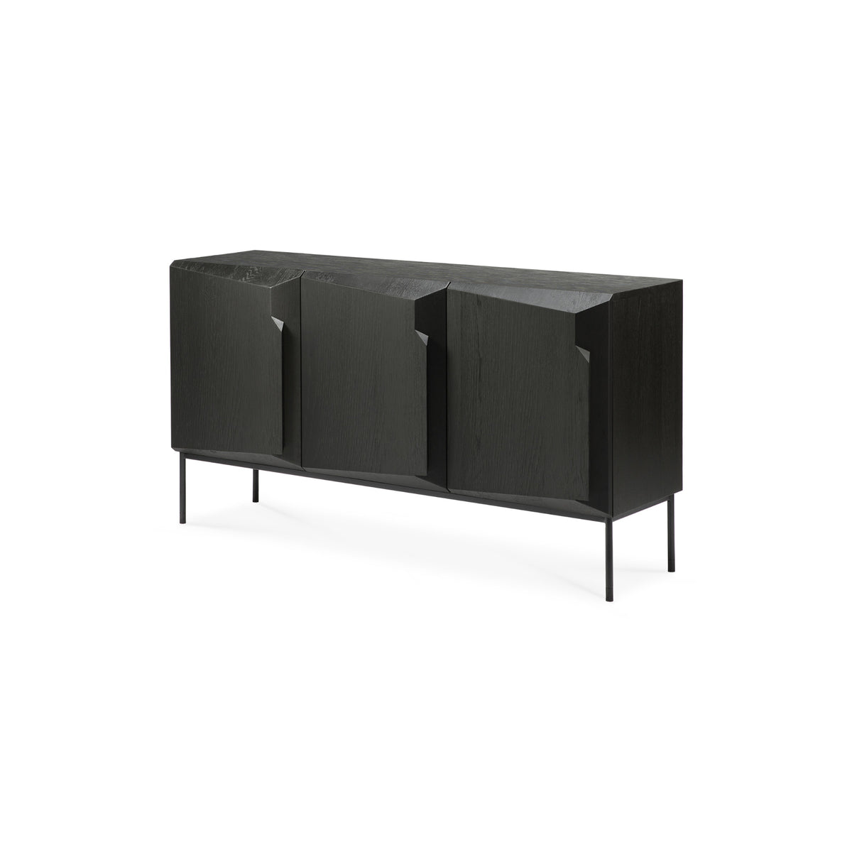 Stairs 50437 Sideboard - Black Varnished Oak-2