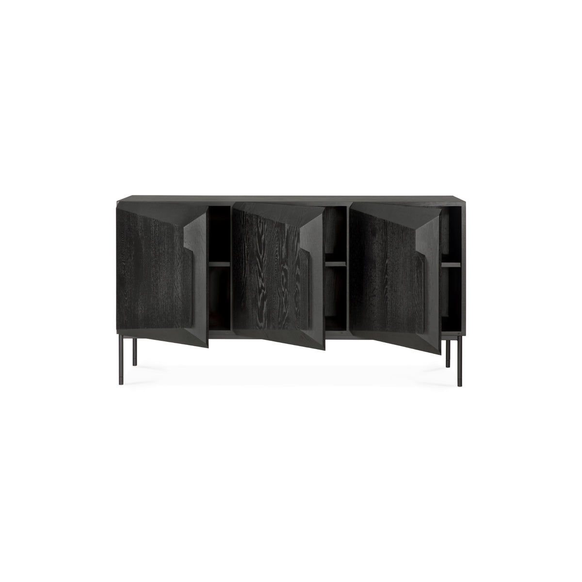 Stairs 50437 Sideboard - Black Varnished Oak-3