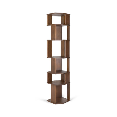 Stairs 10131 Bookcase - Varnished Teak Brown