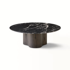 Stella ST-23 Coffee Table - Ash Stained Oak/Black Marble