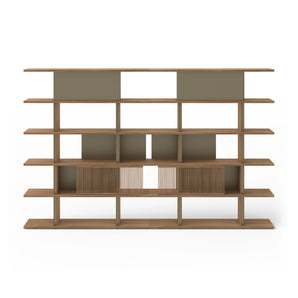 Stockholm Bookcase - Bronze/Super Matt Walnut