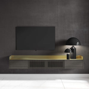 Stockholm Slim STH453 Sideboard - Black/Ebony Stained Oak