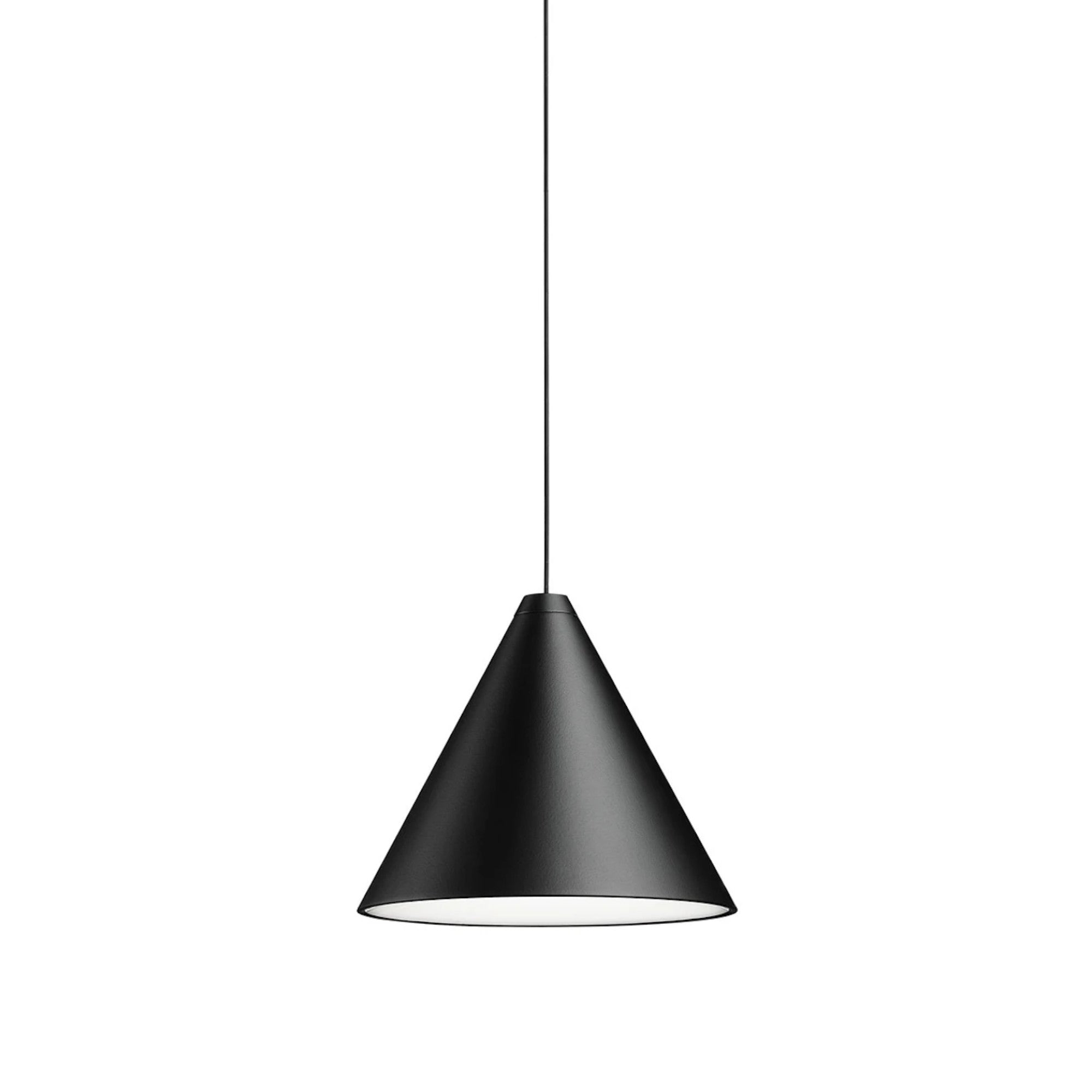 String Light Cone 22 MT Touch Dimmer Pendant Lamp - Black