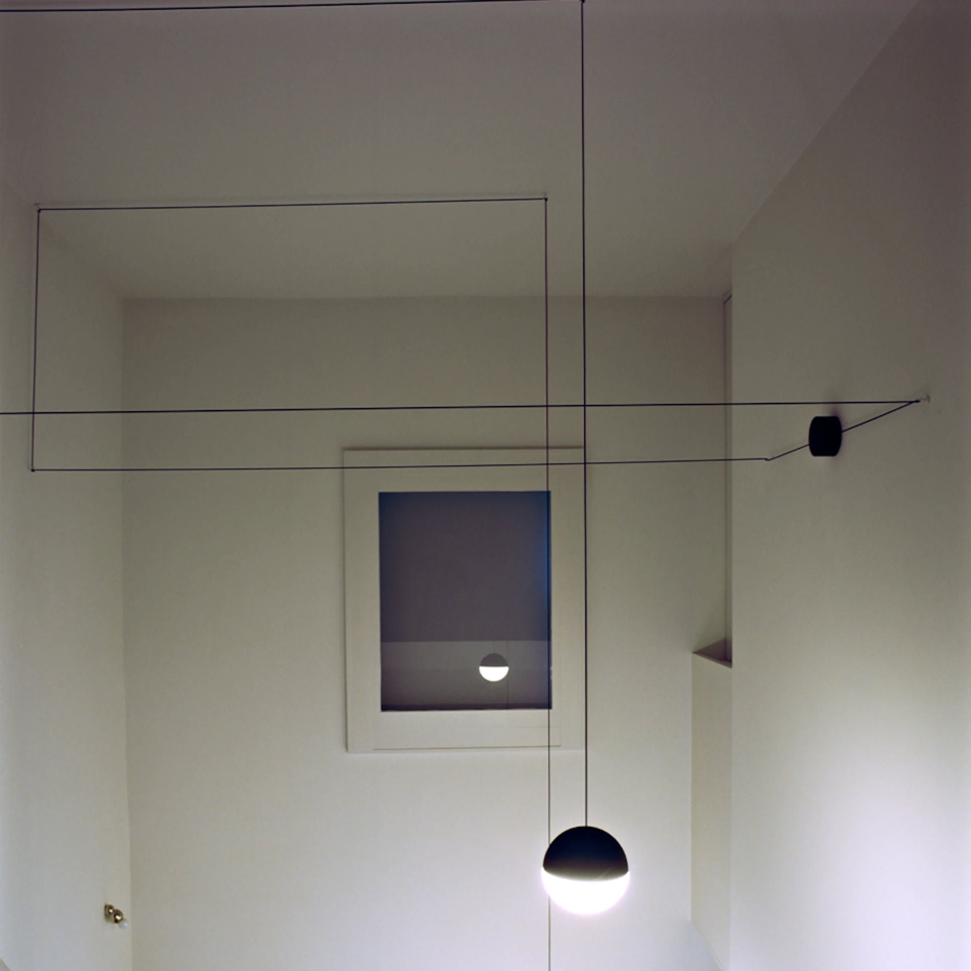 مصباح معلق خافت من سلسلة Light Sphere 12 MT - أزرق-4