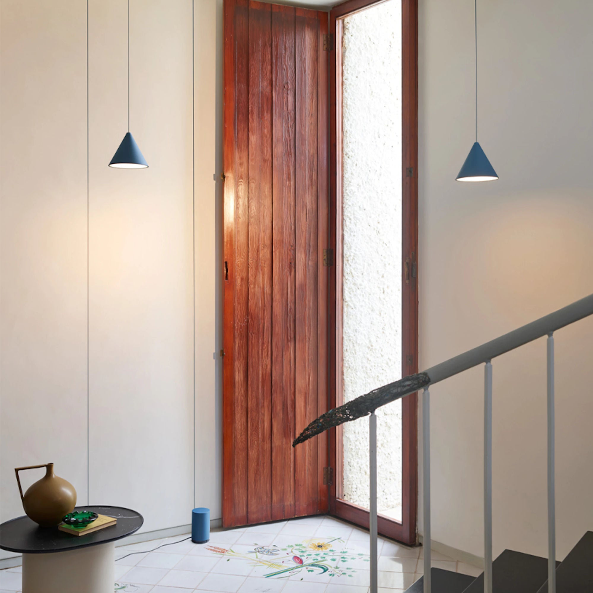 String Light Cone 22 MT Touch Dimmer Pendant Lamp - Blue-7