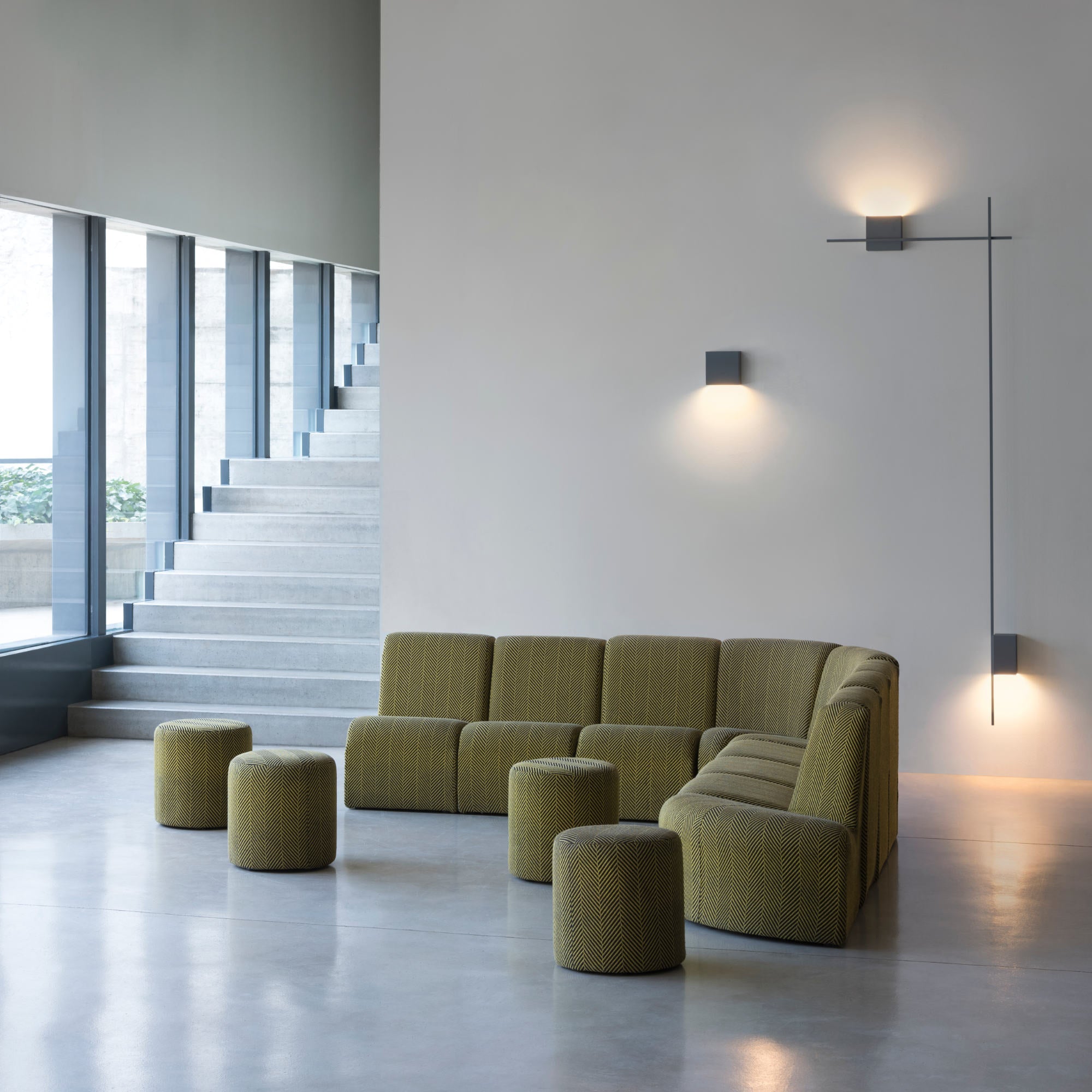 Structural 2600 Wall Lamp - Black Grey