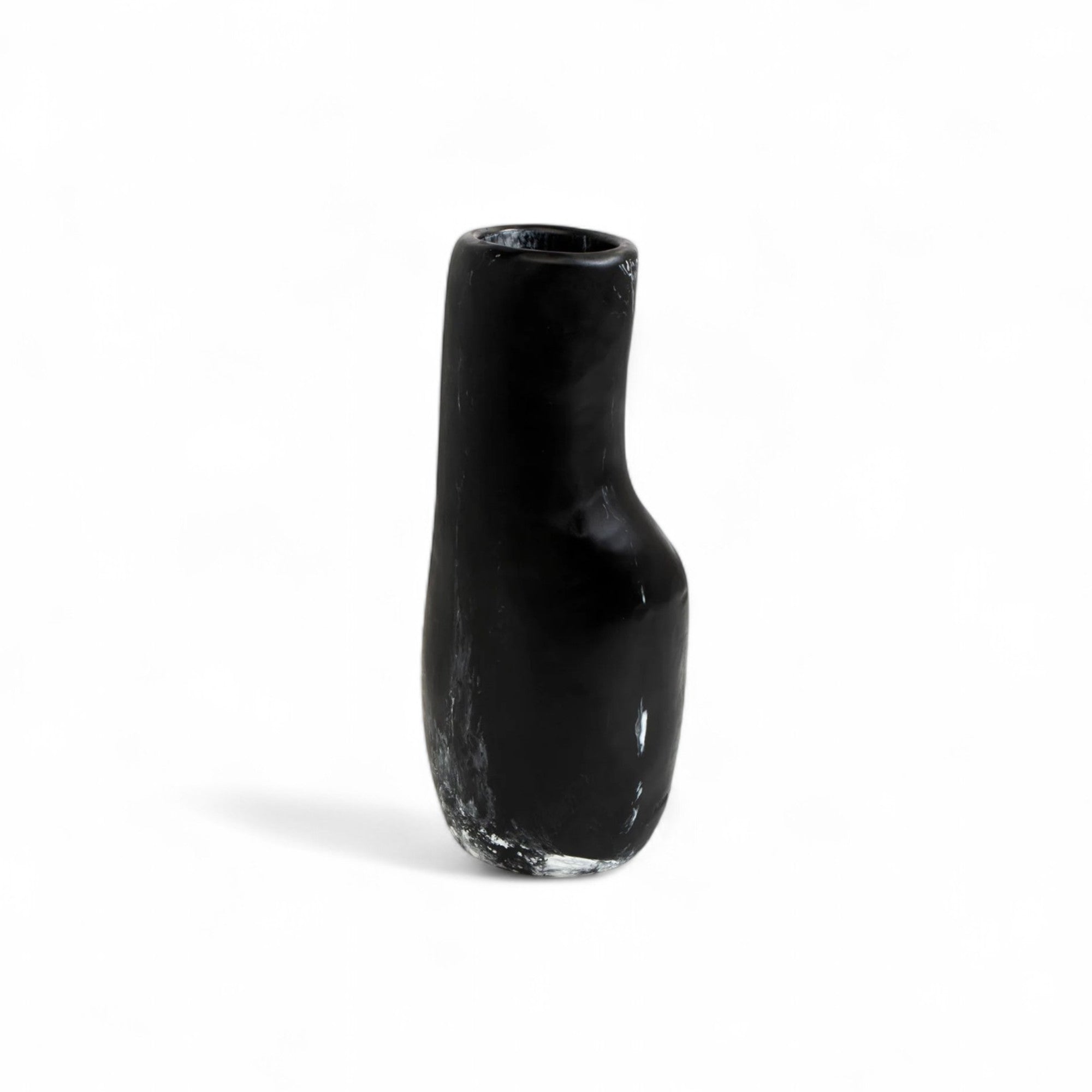 Studio Vase - Medium/Black Marble-2