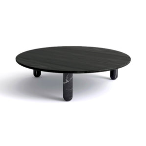 Sunday 150 Coffee Table - Black Marquina Marble/Black Stained Wood