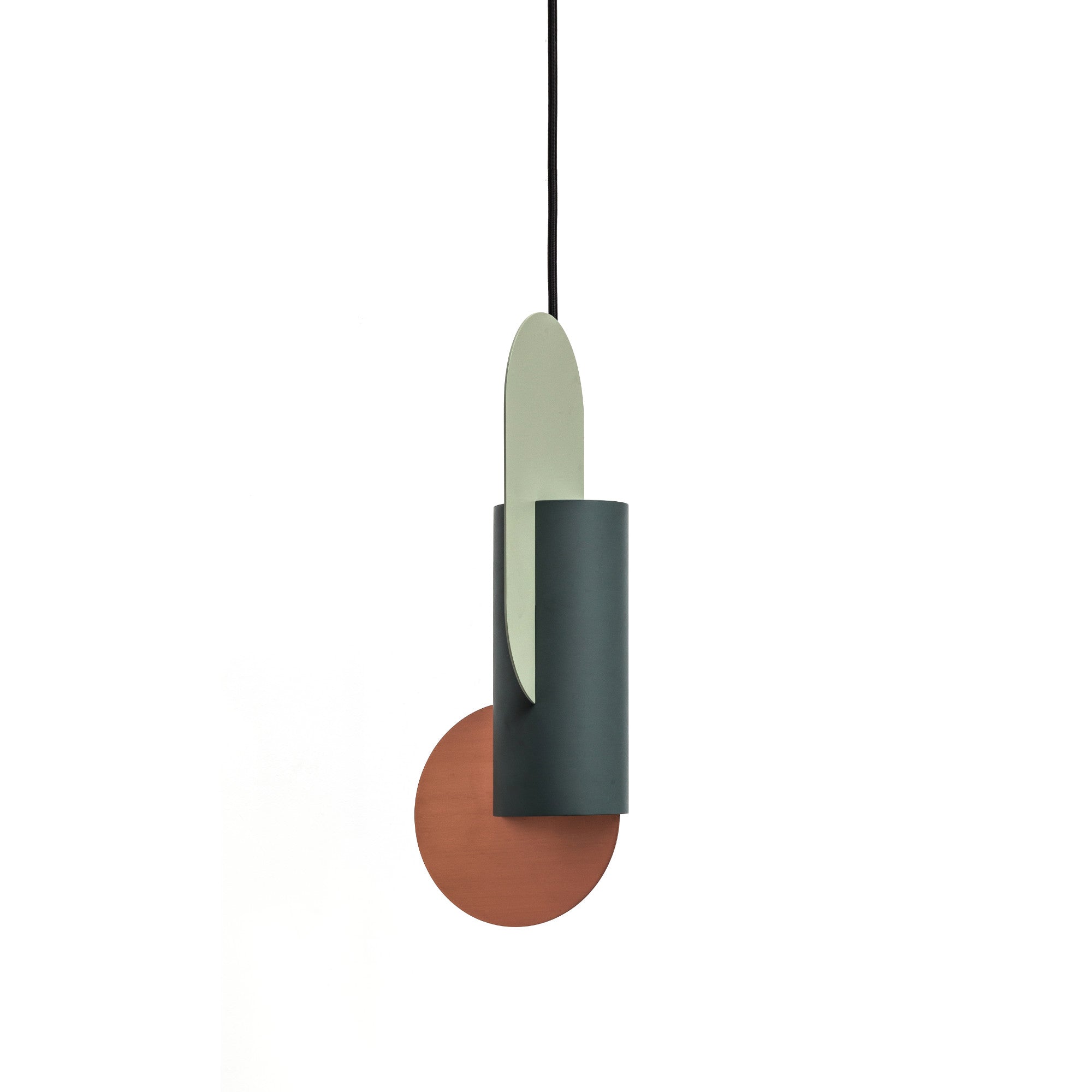 Suprematic One CS1 Pendant Lamp - Copper/Pine Green/Sage Green