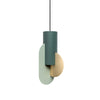 Suprematic Three CS5 Pendant Lamp - Pine Green/Sage Green/Brass