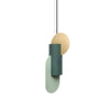 Suprematic Two CS5 Pendant Lamp - Pine Green/Sage Green/Brass