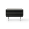 Sussex SSX141.17 Bedside Table - Black/Ebony Stained Oak