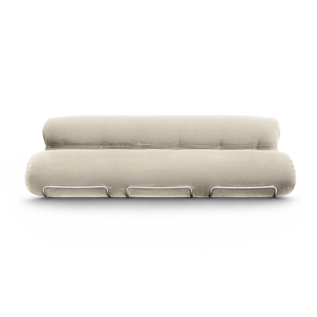 Orsola 240 Sofa - T23 Polished Chrome/Fabric U (Ulmus 01)