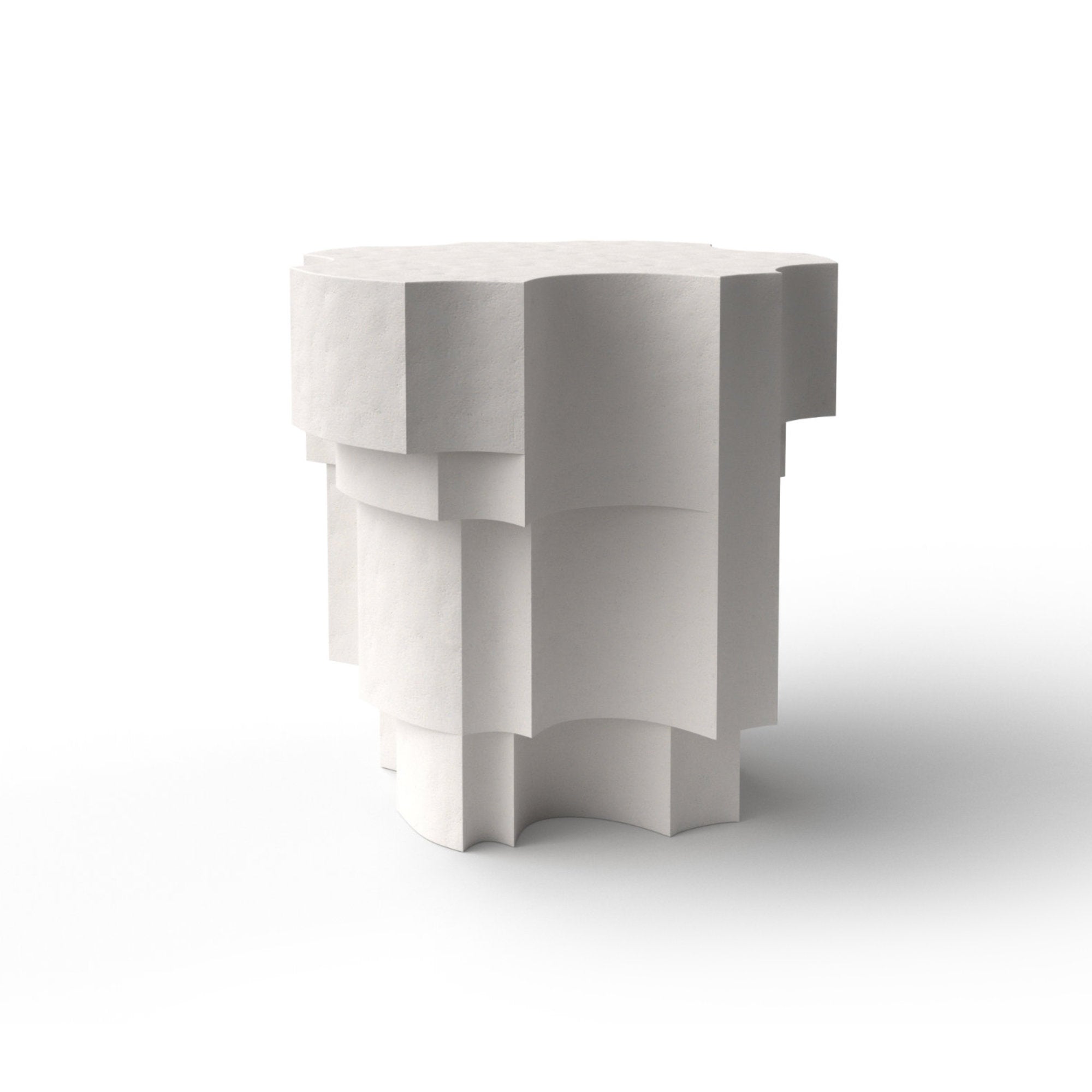 Altar 0ALTTB050 Side Table - Plaster Cement T178