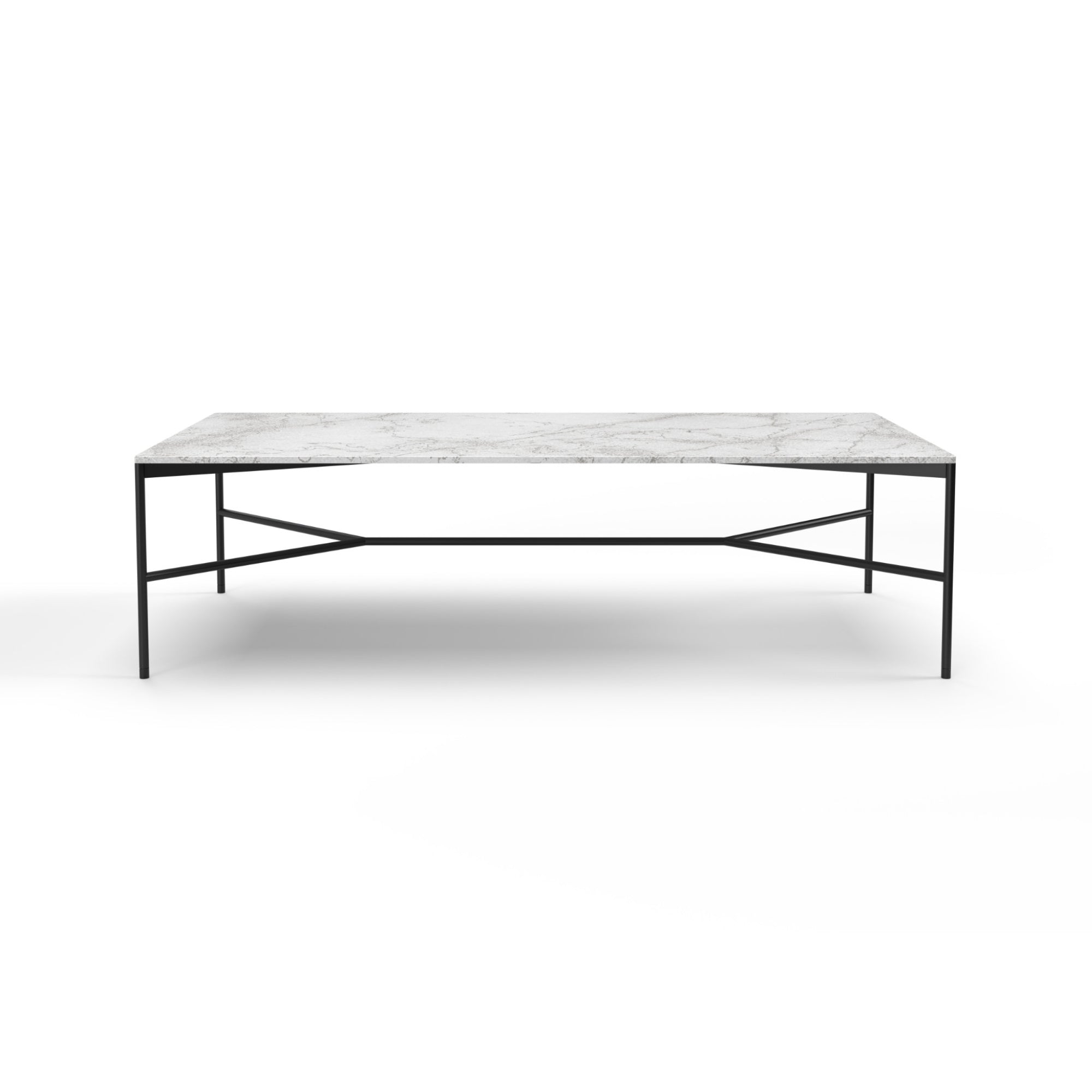 Chill-Out 142 Coffee Table - Grey T03/White Carrara-3