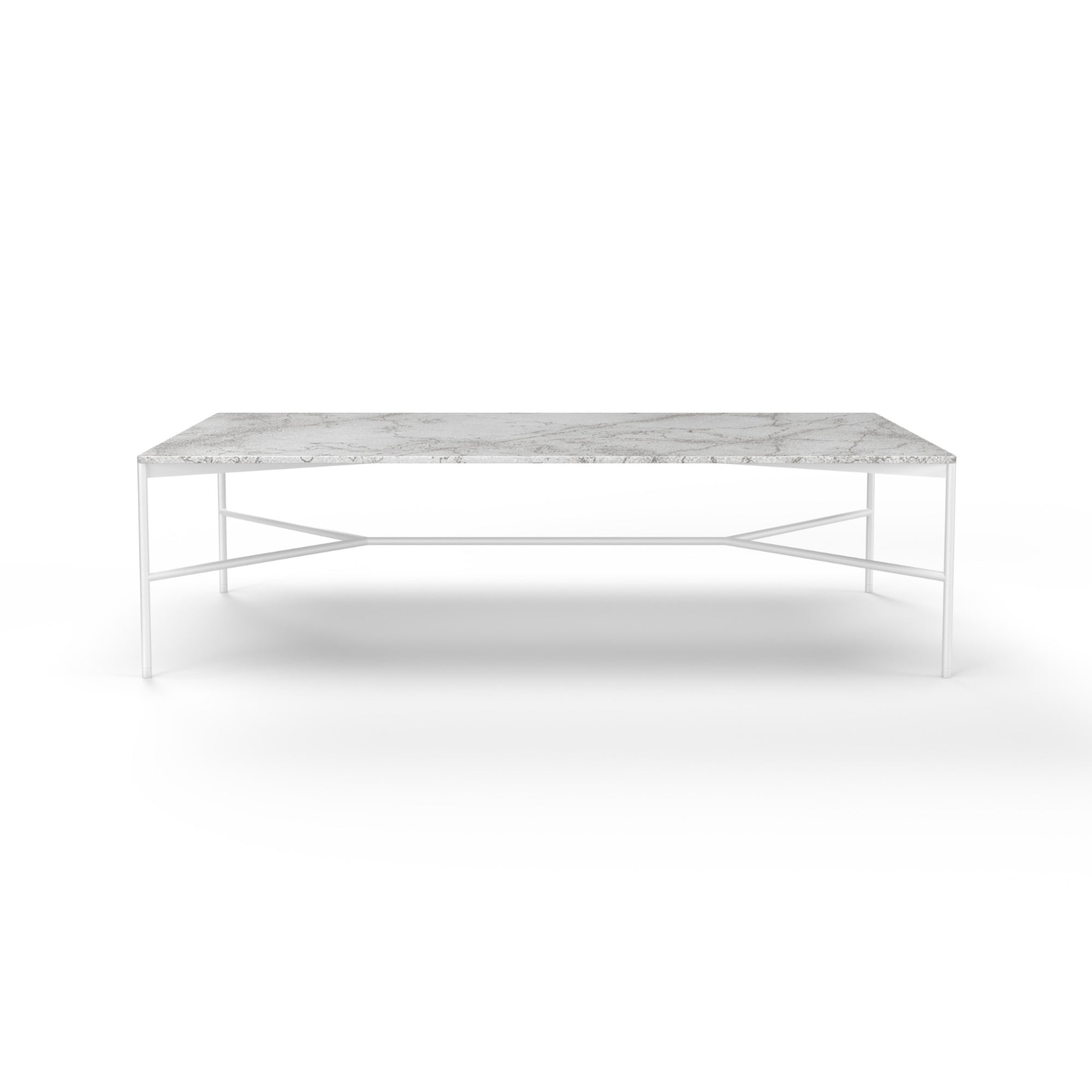 Chill-Out 142 Coffee Table - White T02/White Carrara