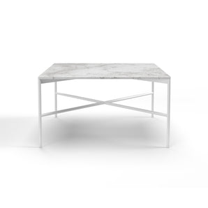 Chill-Out 72 Coffee Table - White/White Carrara