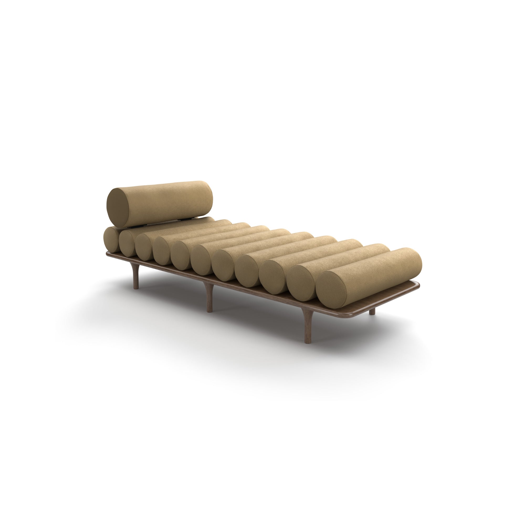Five To Nine 0FTNDB20002 Bench - Walnut/Fabric B (Bopha 23)