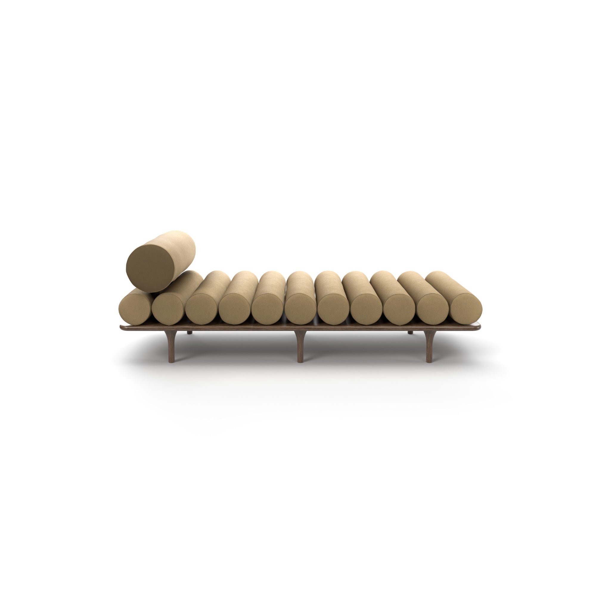 Five To Nine 0FTNDB20002 Bench - Walnut/Fabric B (Bopha 23)-3