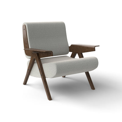 Lina 0LNAPL078 Armchair - Walnut/Fabric B (Cacao 01)