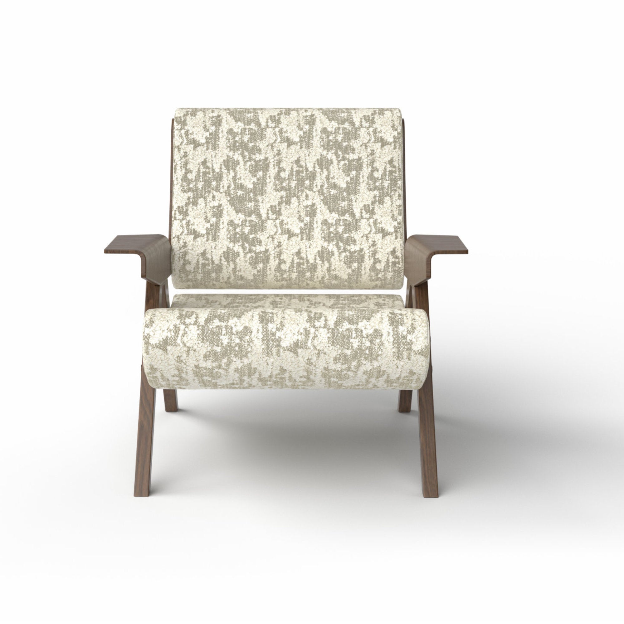 Lina 0LNAPL078 Armchair - Walnut Stained T134/Fabric T (Timon 01)-3