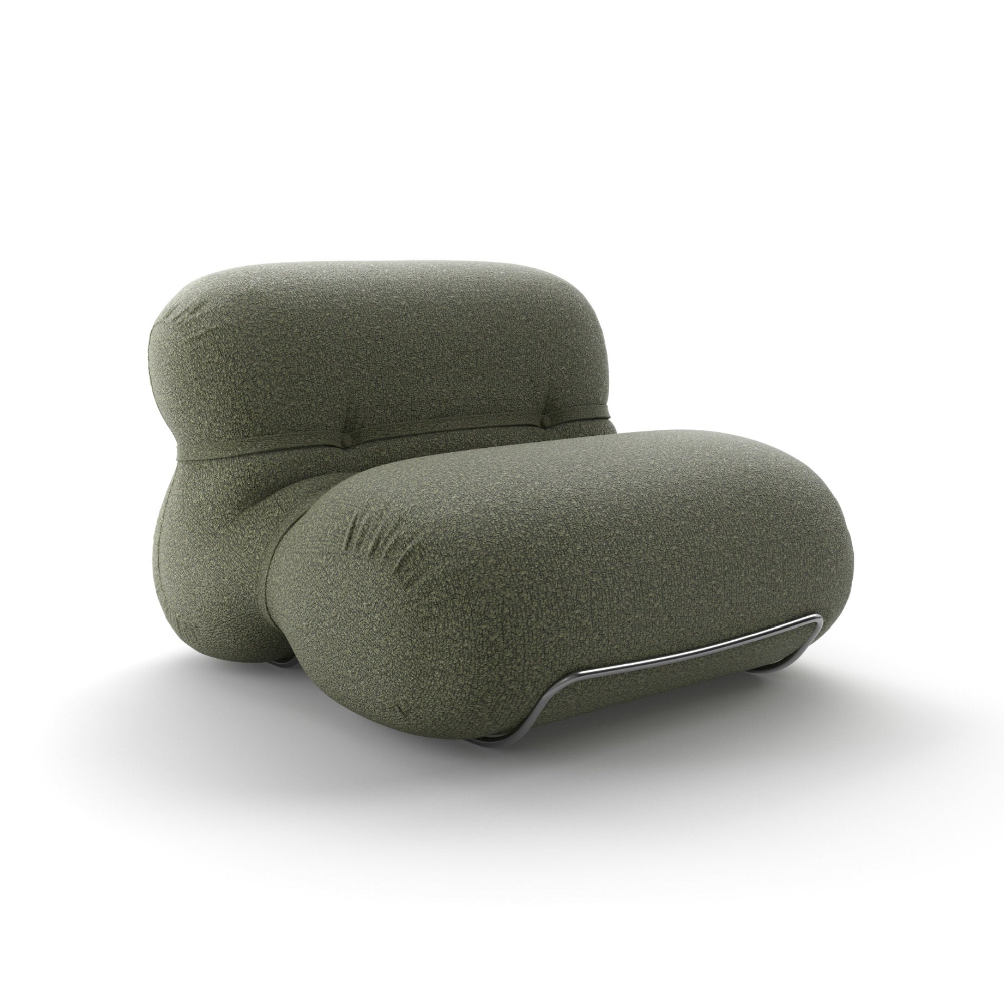 Orsola 0ORSPL090 Armchair - Polished Chrome T23/Fabric D (Dionea  13)-1