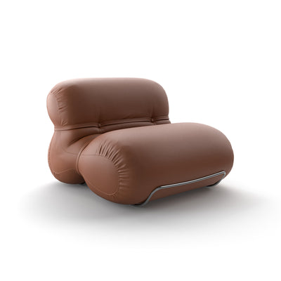 Orsola 0ORSPL090 Armchair - Polished Chrome T23/Leather 2 (Guarana 2006)