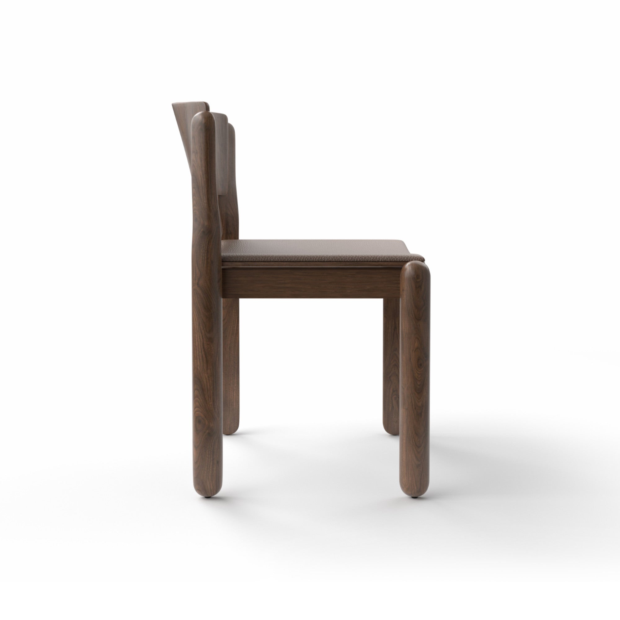 Paola 0PALSD01 Dining Chair - Ash Stained Walnut T134/Leather U (Ulex 04)-5