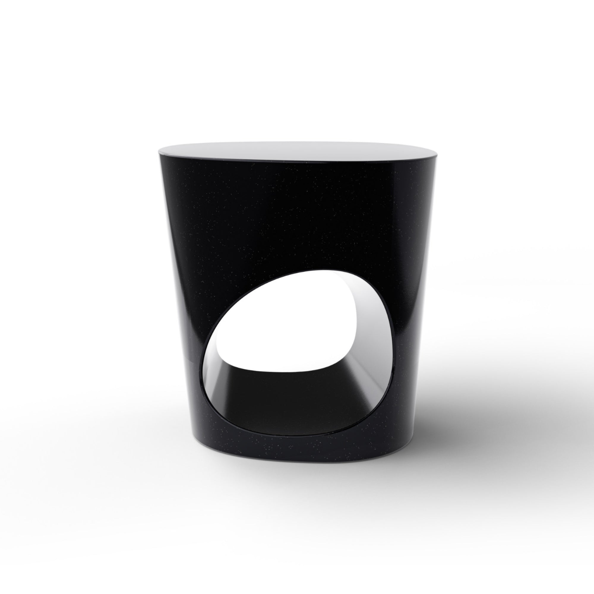 Polar 0PLRTB049 Side Table - Shiny Black T20-3