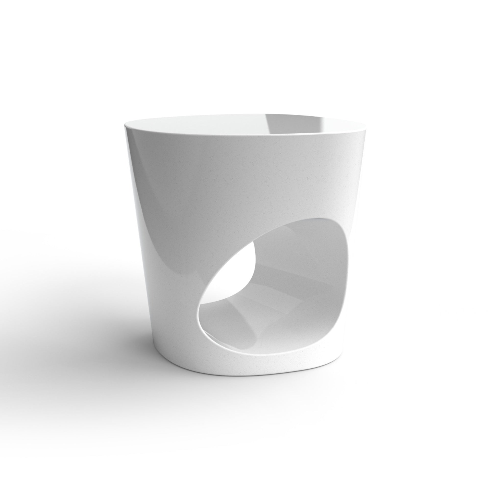 Polar 0PLRTB049 Side Table - Shiny White T21-1