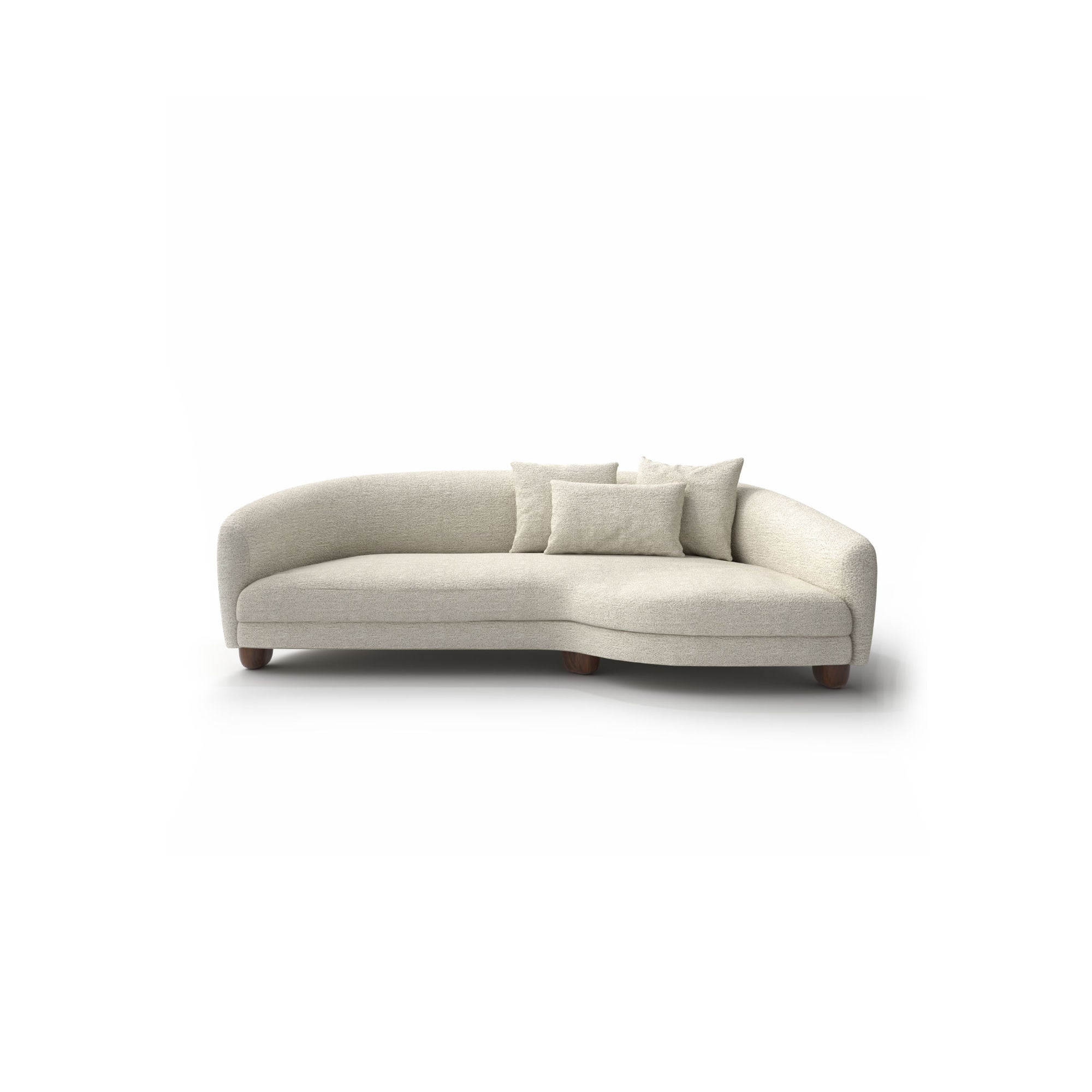 Roma Nuvola 248DX Chaise Lounge Sofa -  T134/Fabric D (Dulcamara 02)