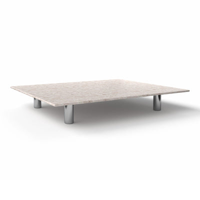 Tako 0TKOTB190 Coffee Table - Chrome/Ceppo di Crema Marble