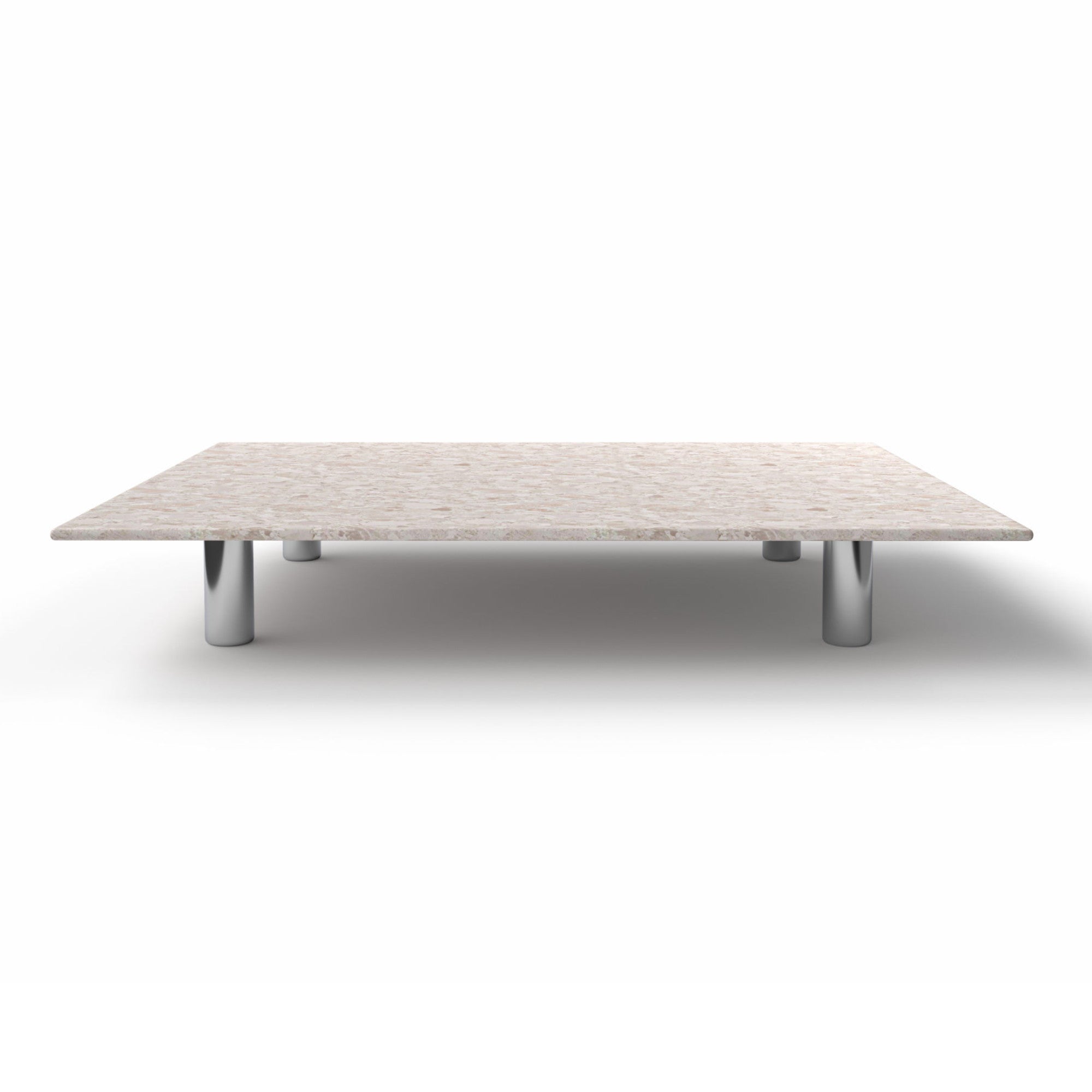 Tako 0TKOTB190 Coffee Table - Chrome/Ceppo di Crema Marble-2