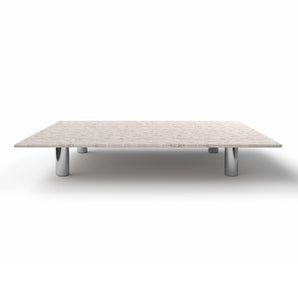 Tako 0TKOTB190 Coffee Table - Chrome/Ceppo di Crema Marble