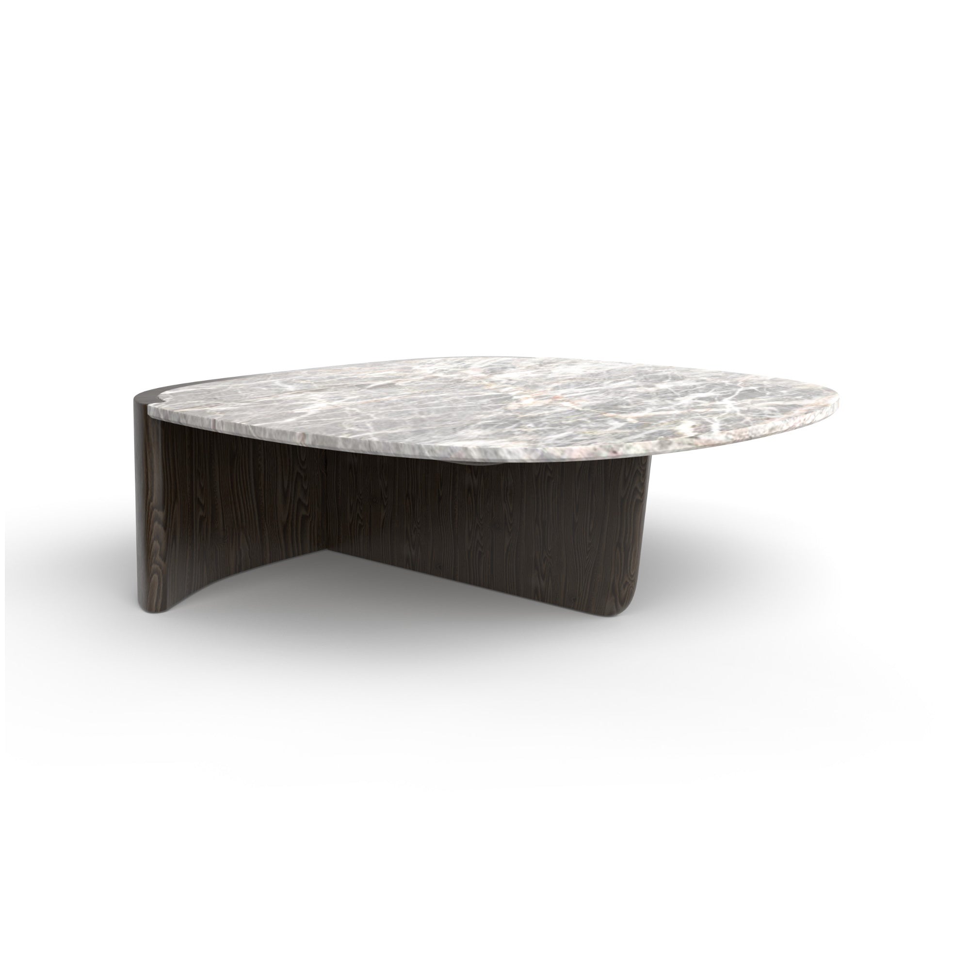 Trampolino 102 Coffee Table - Grey T49/Matt Fior di Pesco-1