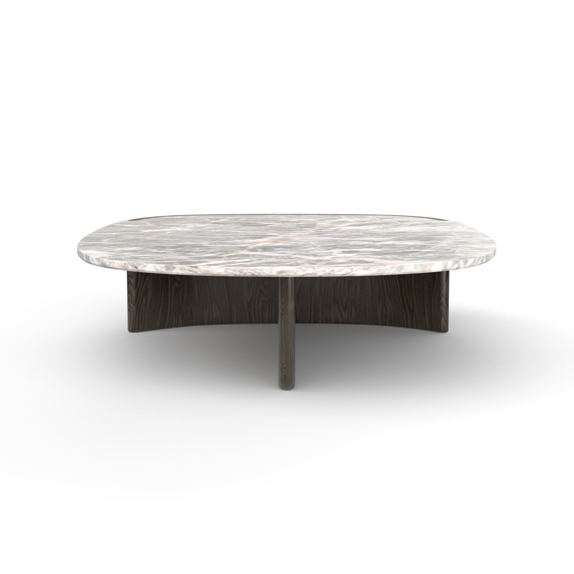Trampolino 102 Coffee Table - Grey T49/Matt Fior di Pesco-3