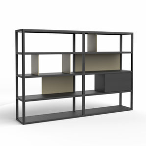 Kai 231 Bookcase - Kai Black Oak/Moss