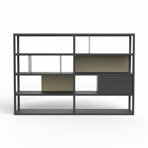 Kai 231 Bookcase - Kai Black Oak/Moss