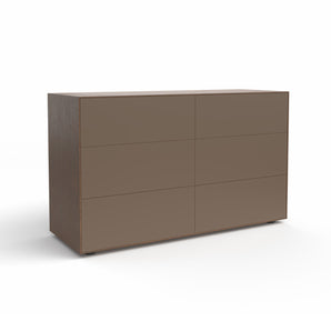 Lauki KPD119 Chest Of Drawer - Walnut/Onix