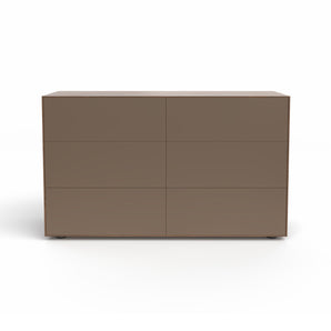 Lauki KPD119 Chest Of Drawer - Walnut/Onix